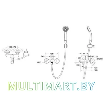 Смеситель Bravat Stream-D (F637163C-B) картинка 3
